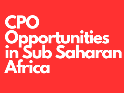 CPO Opportunities in sub sahran africa